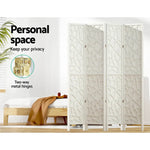 Artiss 4 Panel Room Divider Screen 162x170cm Clover White - Furniture > Living Room