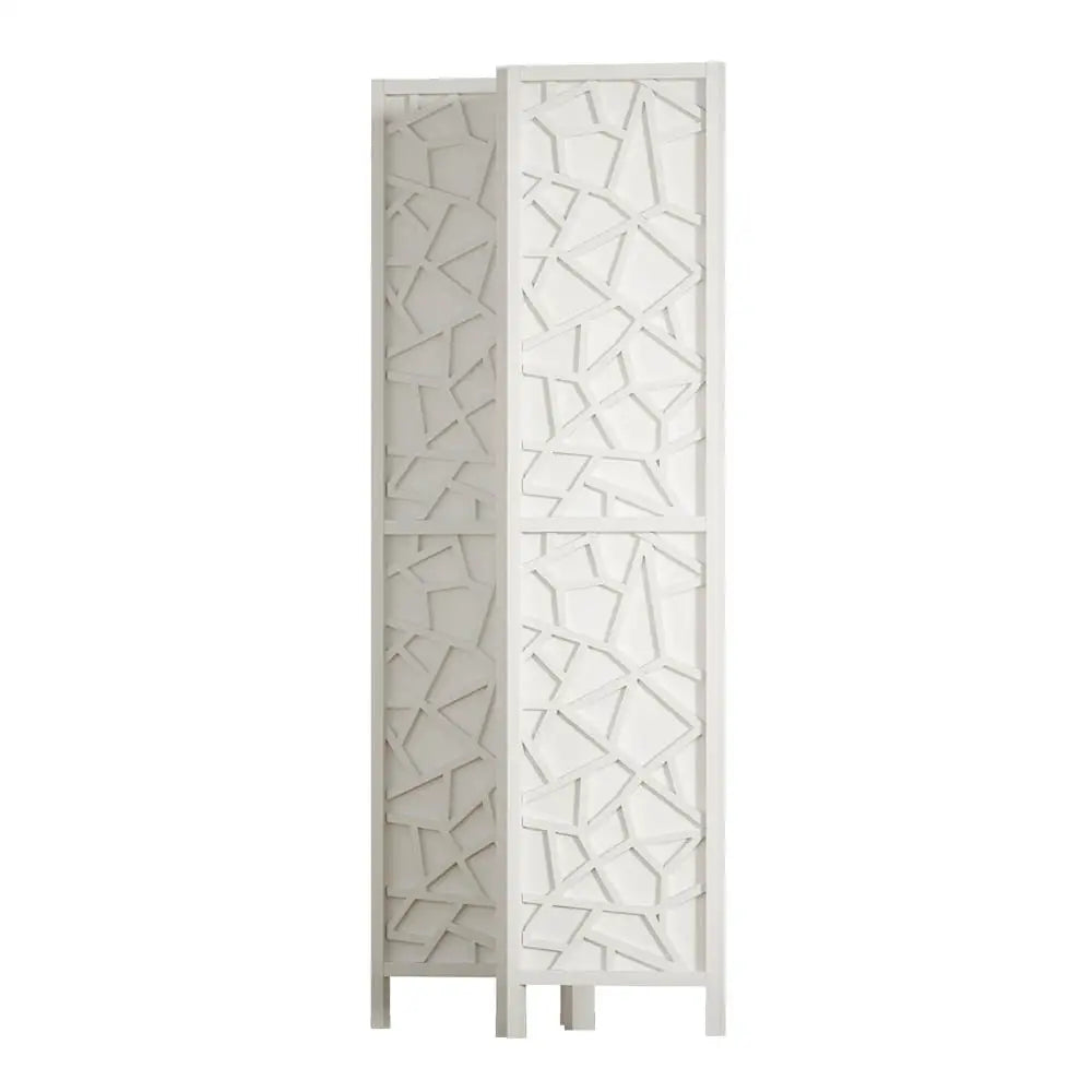 Artiss 4 Panel Room Divider Screen 162x170cm Clover White - Furniture > Living Room