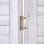 Artiss 4 Panel Room Divider Screen 163x170cm Shelf White - Furniture > Living Room
