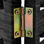 Artiss 4 Panel Room Divider Screen 163x170cm Woven Black - Furniture > Living Room