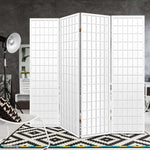 Artiss 4 Panel Room Divider Screen 174x179cm White - Furniture > Living Room