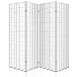 Artiss 4 Panel Room Divider Screen 174x179cm White - Furniture > Living Room