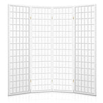 Artiss 4 Panel Room Divider Screen 174x179cm White - Furniture > Living Room