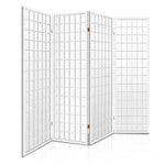 Artiss 4 Panel Room Divider Screen 174x179cm White - Furniture > Living Room