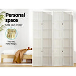 Artiss 4 Panel Room Divider Screen 176x179cm Nova White - Furniture > Living Room