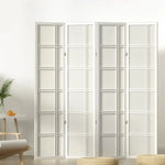 Artiss 4 Panel Room Divider Screen 176x179cm Nova White - Furniture > Living Room