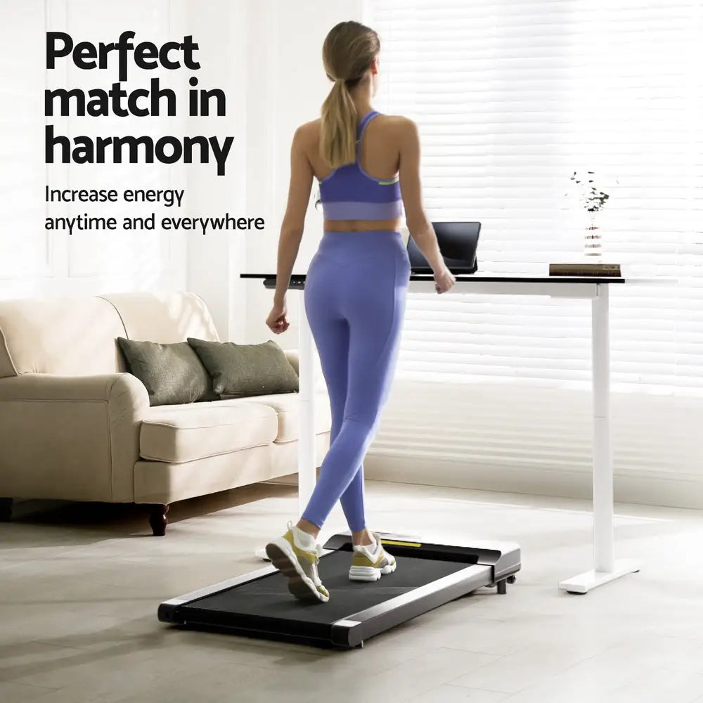 Artiss 400mm Treadmill Electric Walking Pad with 120cm Automatic Standing Desk - Furniture > Office > Desks