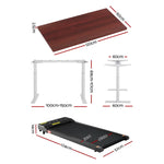 Artiss 400mm Treadmill Electric Walking Pad with 120cm Automatic Standing Desk - Furniture > Office > Desks
