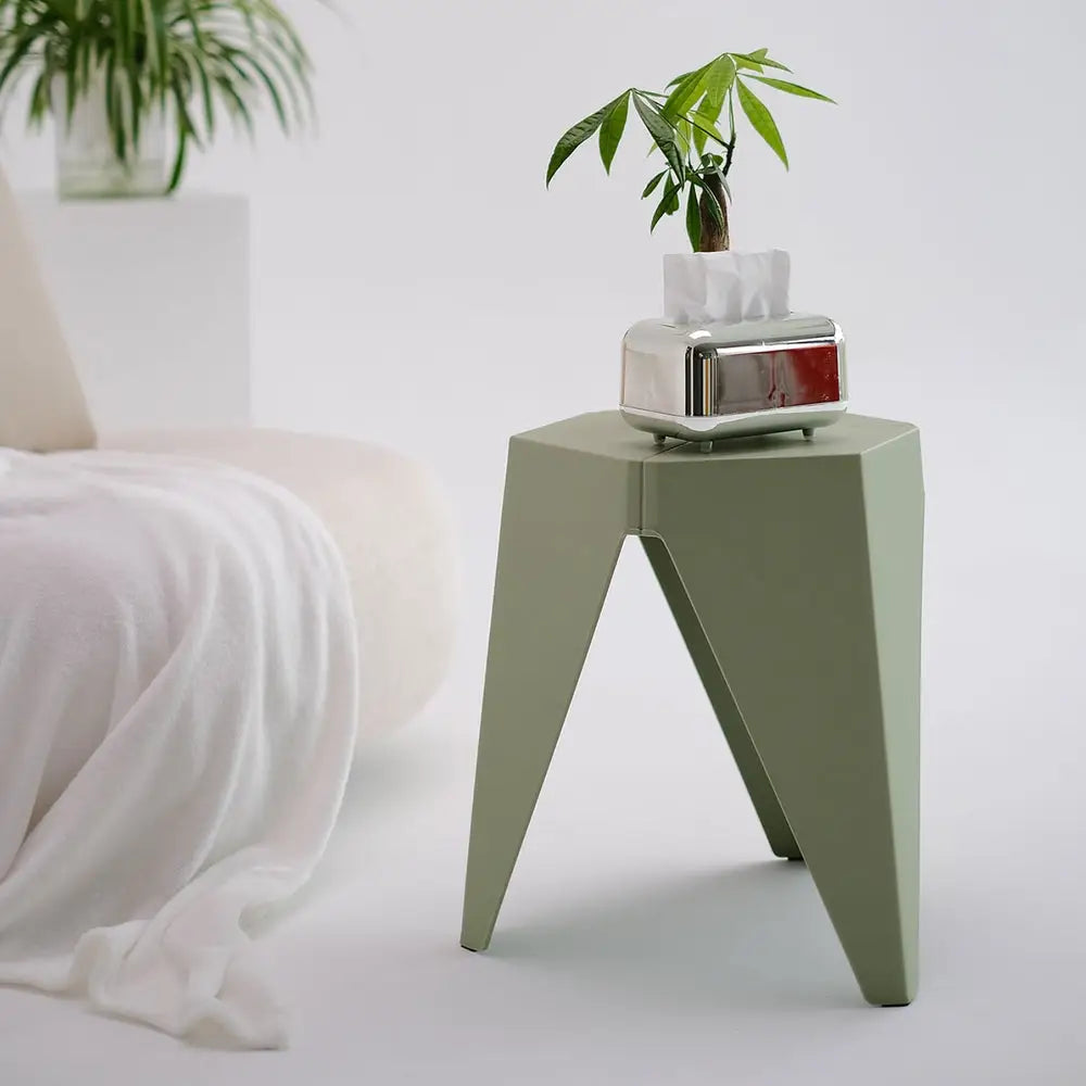 Artiss 4PC Puzzle Stool Bar Stools Stackable Green - Furniture > Bar Stools & Chairs > Table & Bar Stools