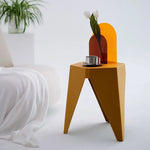 Artiss 4PC Puzzle Stool Bar Stools Stackable Yellow - Furniture > Bar Stools & Chairs > Table & Bar Stools