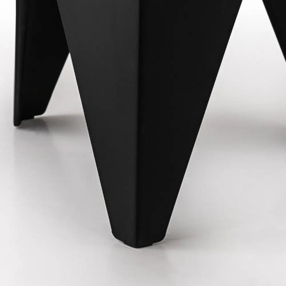 Artiss 4PC Puzzle Stool Plastic Bar Stools Stackable Black - Furniture > Bar Stools & Chairs > Table & Bar Stools