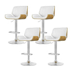 Artiss 4x Bar Stools Adjustable Leather Chairs - Furniture > Bar Stools & Chairs > Arm Chairs & Recliners