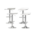 Artiss 4x Bar Stools Faux Leather Chair White - Furniture > Bar Stools & Chairs > Table & Bar Stools