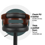 Artiss 4x Bar Stools Gas Lift Faux Leather - Furniture > Bar Stools & Chairs > Table & Bar Stools