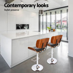 Artiss 4x Bar Stools Gas Lift Leather Black - Furniture > Bar Stools & Chairs > Massage Chairs