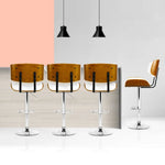 Artiss 4x Bar Stools Gas Lift Leather White - Furniture > Bar Stools & Chairs > Massage Chairs