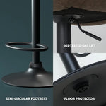 Artiss 4x Bar Stools Gas Lift Vintage Leather Brown - Furniture > Bar Stools & Chairs > Massage Chairs