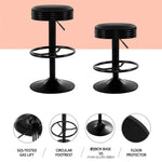 Artiss 4x Bar Stools Leather Padded Gas Lift - Black - Furniture > Bar Stools & Chairs > Massage Chairs