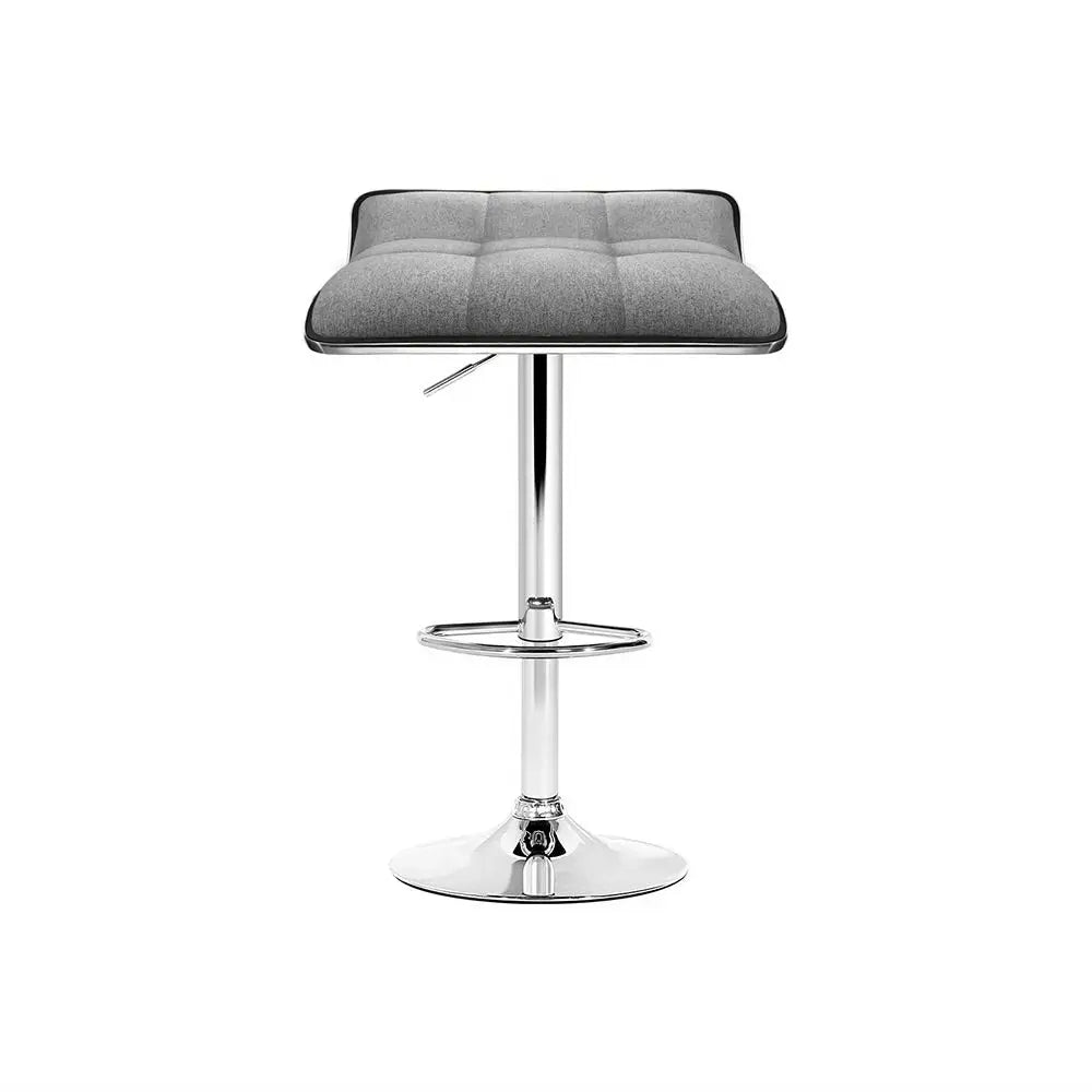 Artiss 4x Bar Stools Linen Padded Gas Lift - Furniture > Bar Stools & Chairs > Table & Bar Stools
