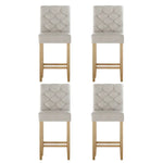 Artiss 4x Bar Stools Linen Upholstered Chairs - Furniture > Bar Stools & Chairs > Massage Chairs