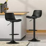 Artiss 4x Bar Stools Padded Seat Gas Lift Black - Furniture > Bar Stools & Chairs > Massage Chairs