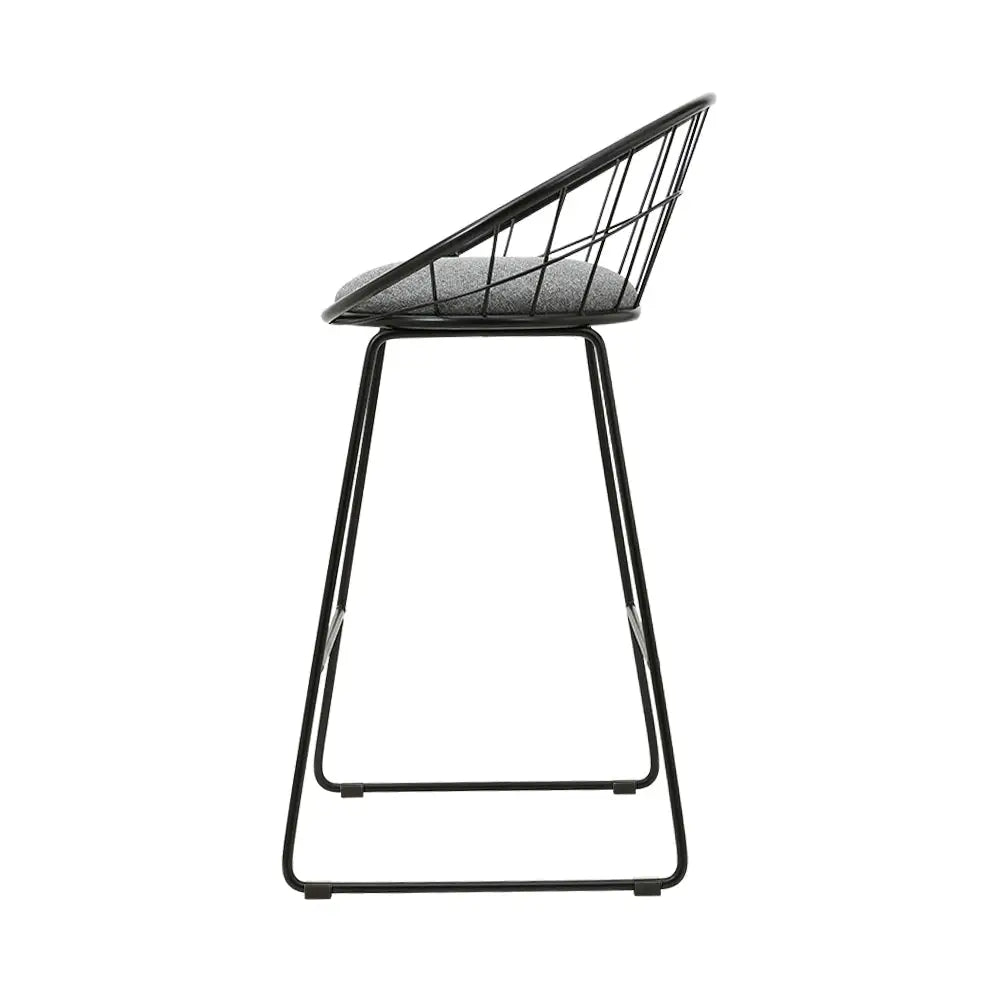 Artiss 4x Bar Stools Padded Seat Metal - Furniture > Bar Stools & Chairs