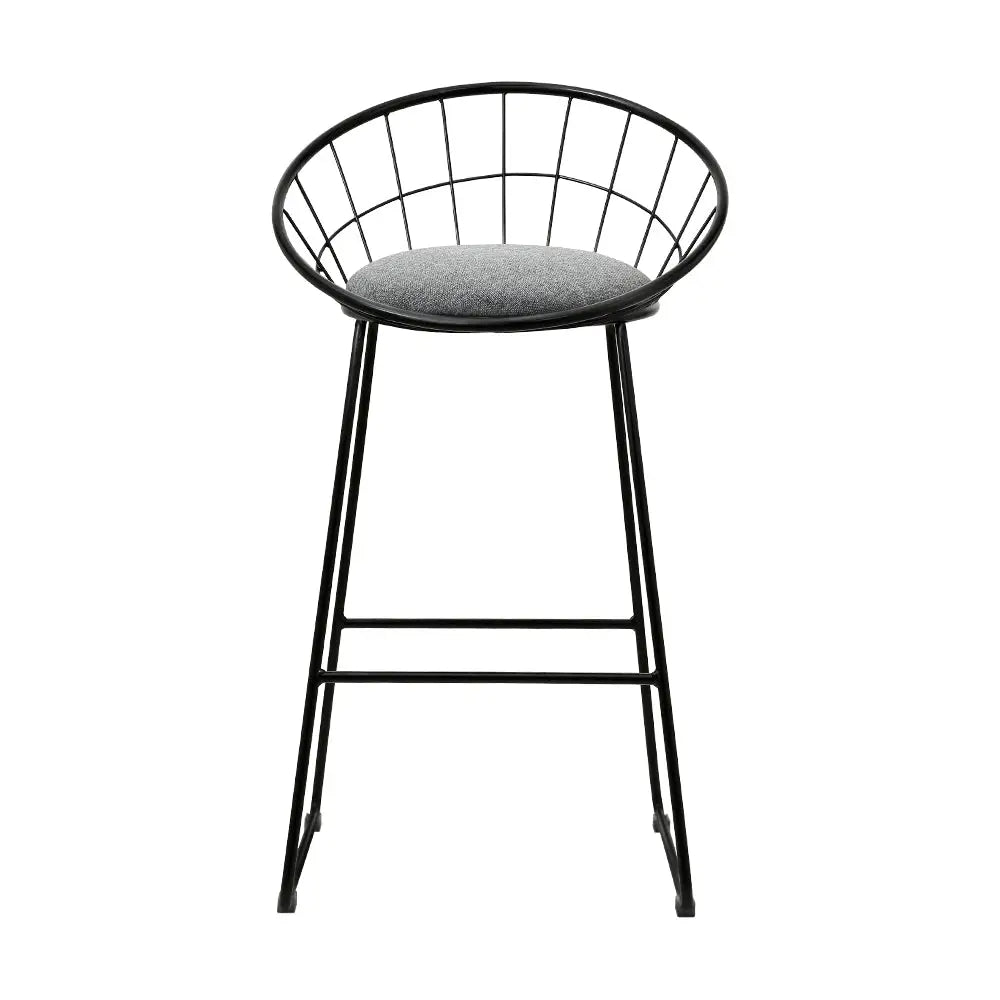 Artiss 4x Bar Stools Padded Seat Metal - Furniture > Bar Stools & Chairs