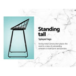Artiss 4x Bar Stools Padded Seat Metal - Furniture > Bar Stools & Chairs
