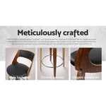 Artiss 4x Bar Stools Swivel Leather Chair 76cm - Furniture > Bar Stools & Chairs > Table & Bar Stools
