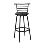 Artiss 4x Bar Stools Swivel Leather Padded Metal - Furniture > Bar Stools & Chairs