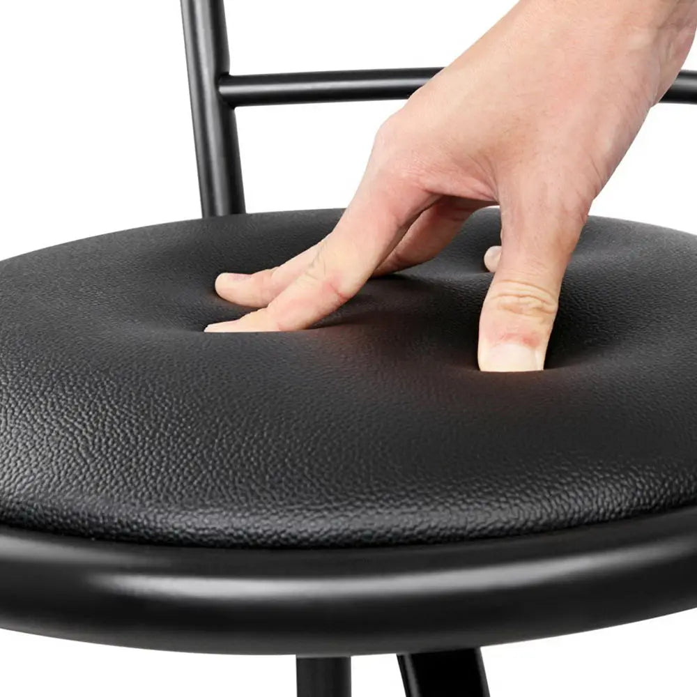 Artiss 4x Bar Stools Swivel Leather Padded Metal - Furniture > Bar Stools & Chairs