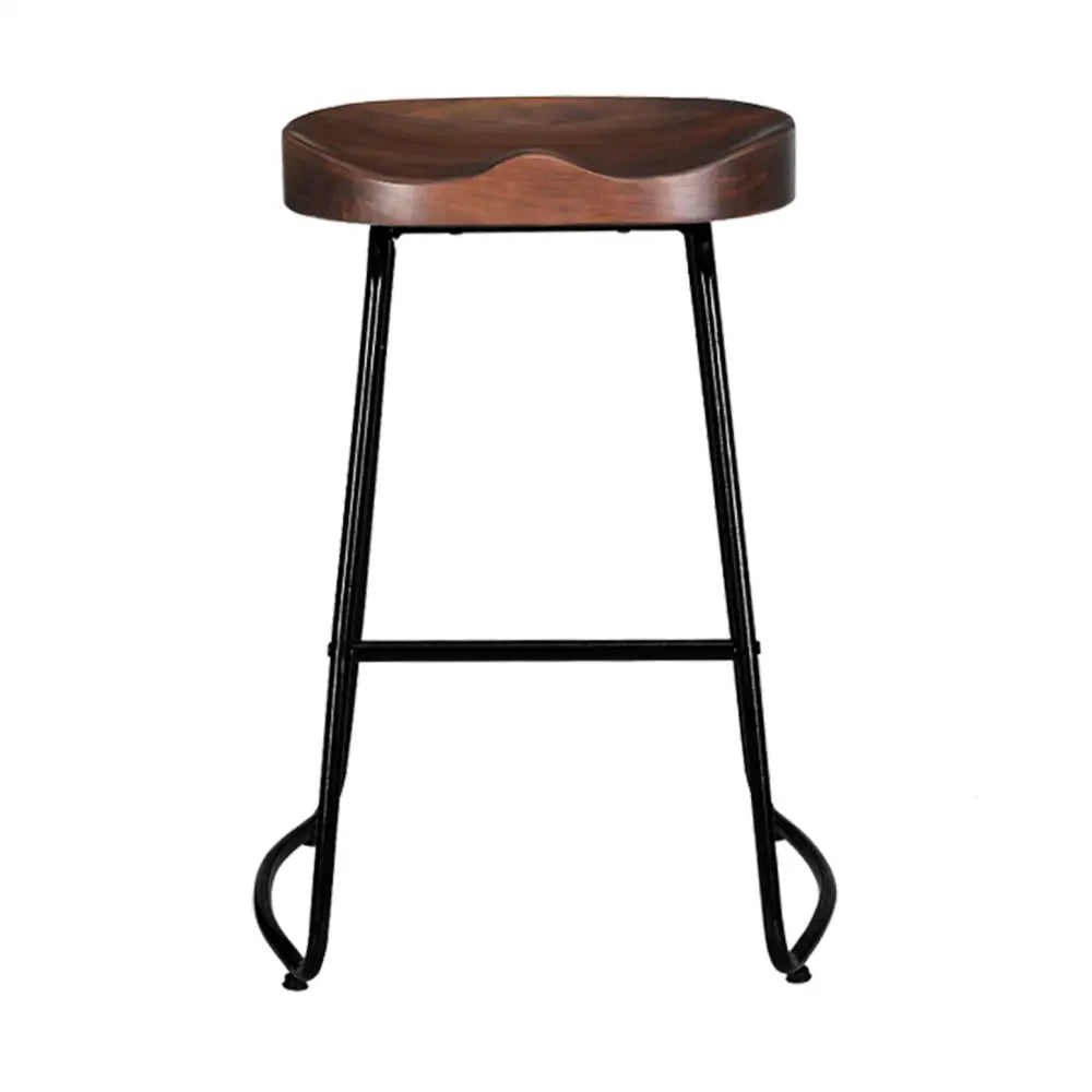 Artiss 4x Bar Stools Tractor Seat 65cm Black - Furniture > Bar Stools & Chairs