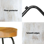 Artiss 4x Bar Stools Tractor Seat 65cm Wooden - Furniture > Bar Stools & Chairs > Table & Bar Stools
