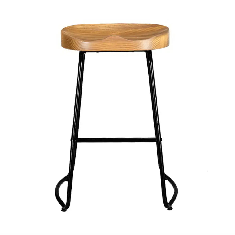 Artiss 4x Bar Stools Tractor Seat 65cm Wooden - Furniture > Bar Stools & Chairs > Table & Bar Stools