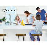 Artiss 4x Bar Stools Tractor Seat 75cm Black - Furniture > Bar Stools & Chairs