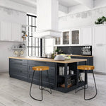 Artiss 4x Bar Stools Tractor Seat 75cm Wooden - Furniture > Bar Stools & Chairs