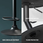 Artiss 4x Bar Stools Vintage Leather Gas Lift Black - Furniture > Bar Stools & Chairs > Massage Chairs