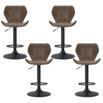 Artiss 4x Bar Stools Vintage Leather Gas Lift Brown - Furniture > Bar Stools & Chairs > Massage Chairs