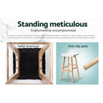 Artiss 4x Bar Stools Wooden Stool White - Furniture > Bar Stools & Chairs > Table & Bar Stools