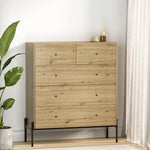 Artiss 5 Chest of Drawers - ARNO Pine - Furniture > Bedroom