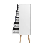 Artiss 5 Chest of Drawers - BONDS White - Furniture > Living Room