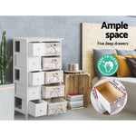 Artiss 5 Chest of Drawers with 5 Baskets - MAY - Furniture > Bedroom