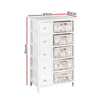 Artiss 5 Chest of Drawers with 5 Baskets - MAY - Furniture > Bedroom