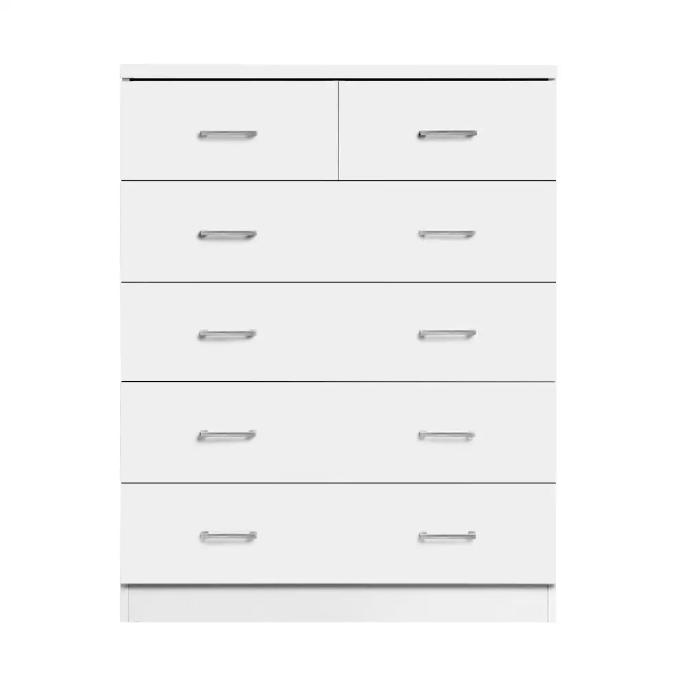 Artiss 6 Chest of Drawers - ANDES White - Furniture > Living Room