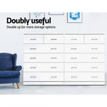 Artiss 6 Chest of Drawers - ANDES White - Furniture > Living Room