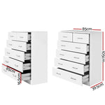 Artiss 6 Chest of Drawers - ANDES White - Furniture > Living Room