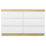 Artiss 6 Chest of Drawers Cabinet Dresser Table Tallboy Storage Bedroom White - Furniture > Bedroom > Dressers