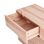 Artiss 6 Chest of Drawers Dresser Table Tallboy Storage Bedroom Pine - Furniture > Bedroom