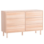 Artiss 6 Chest of Drawers Dresser Table Tallboy Storage Bedroom Pine - Furniture > Bedroom