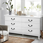 Artiss 6 Chest of Drawers - KUBI White - Furniture > Bedroom